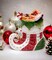 Ceramic Christmas Candy Can Boot Ornament, Home Décor, Gift for Her, Gift for Mom, Kitchen Décor, Christmas Décor